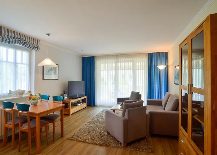 Duenenpark - Komfort Mit 1 Schlafzimmer Und Balkon Im Obergeschoss 108 * 빈츠